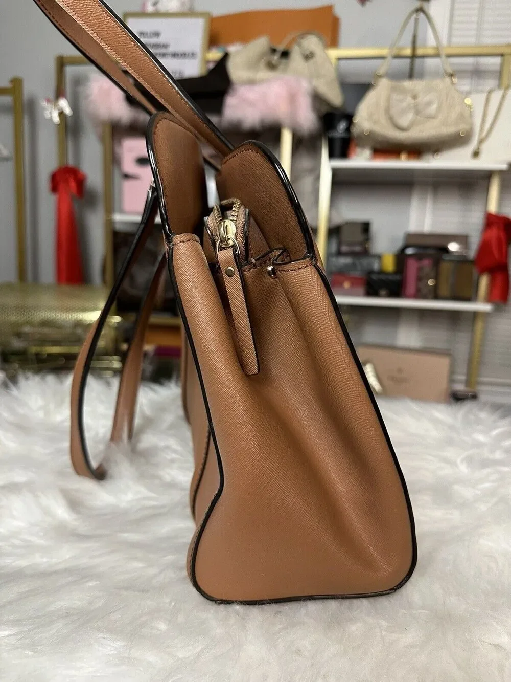 KATE SPADE NEWBURY LANE MILES TOASTED ALMOND Large Tote